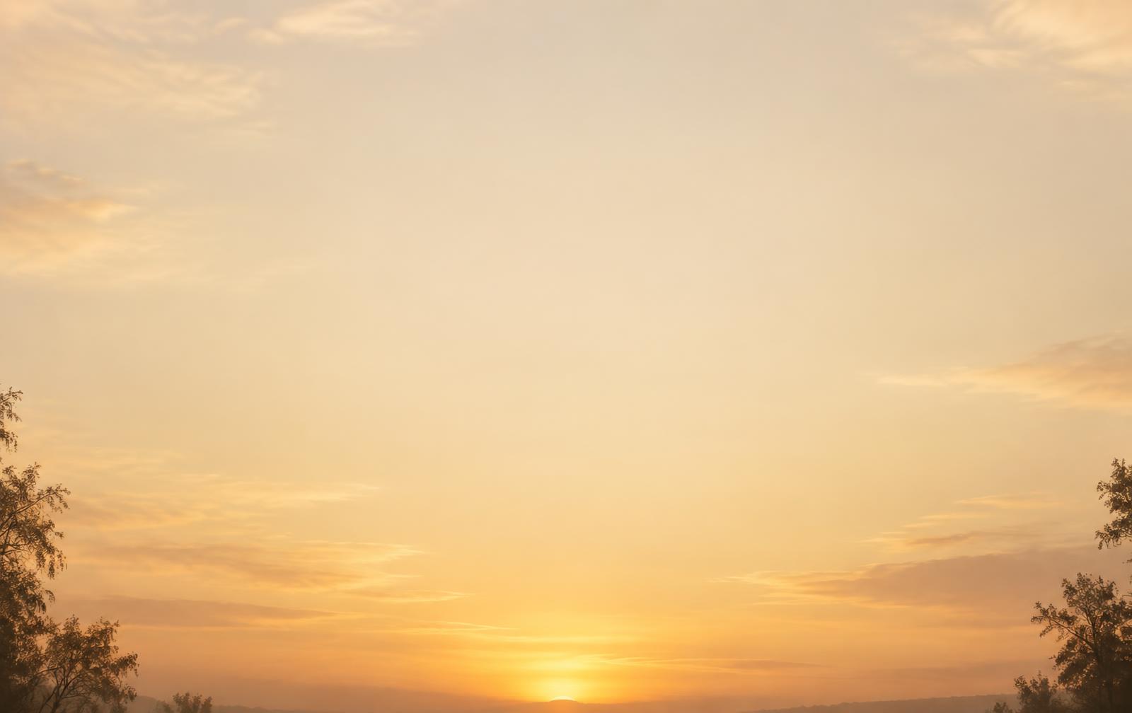 Amanecer suave sobre un paisaje natural en calma